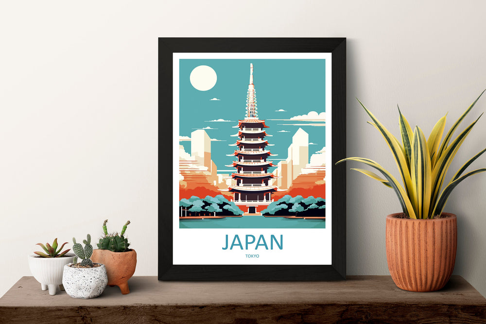 Japan Travel Print Wall Art Japan Wall Hanging Home Décor Japan Gift Art Lovers Tokyo Art Lover Gift Tokyo Travel Gift
