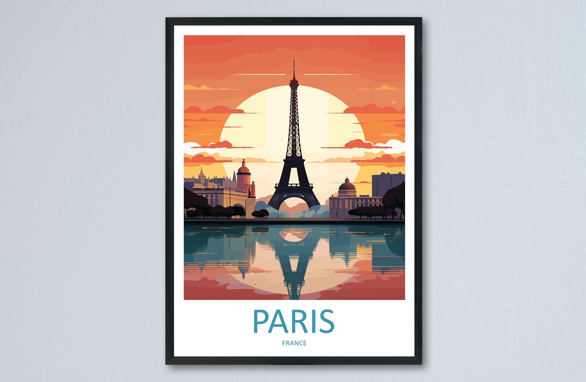 Paris Travel Print Wall Art Paris Wall Hanging Home Décor Paris Gift Art Lovers France Art Lover Gift Paris Print France Wall Art Décor