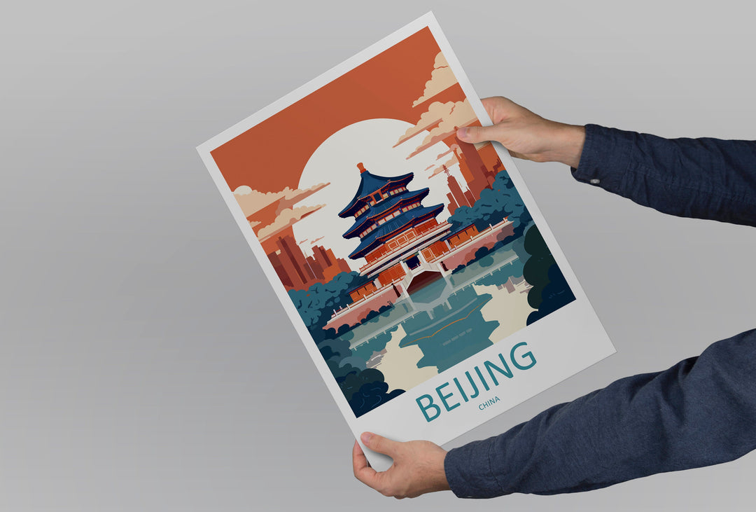 Beijing Travel Print Wall Art Beijing Wall Hanging Home Décor Gift Beijing Art Lovers China Beijing Art Gift Lover Print