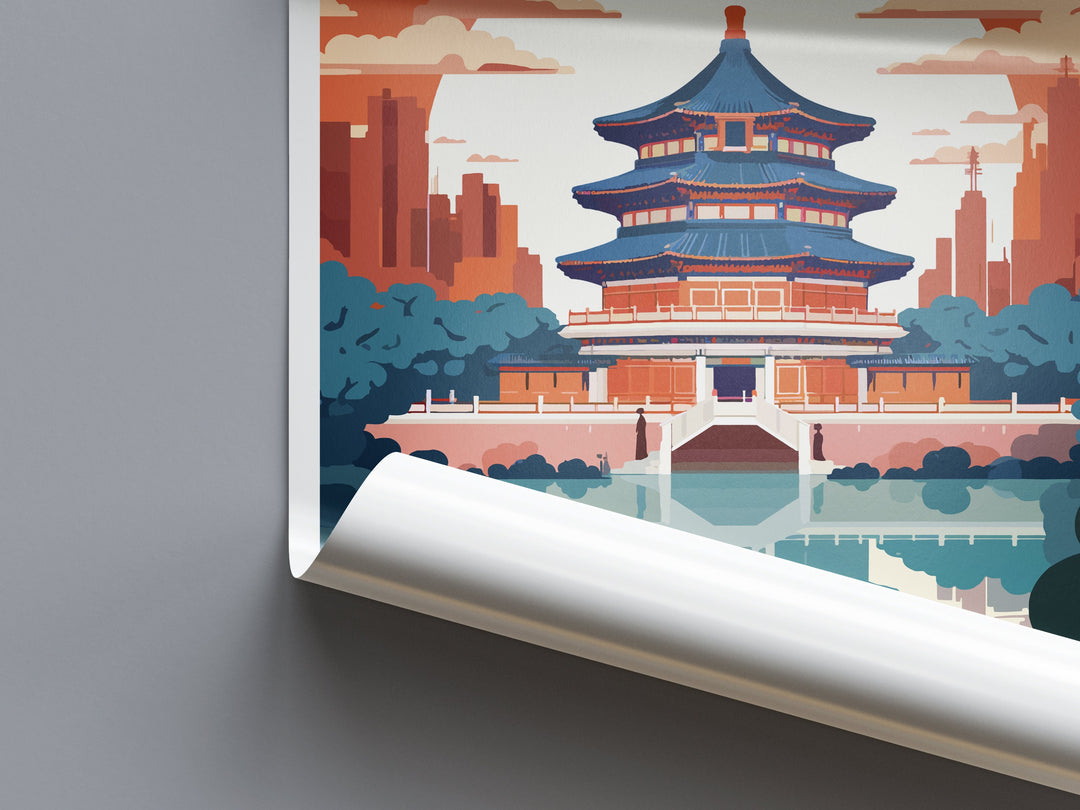 Beijing Travel Print Wall Art Beijing Wall Hanging Home Décor Gift Beijing Art Lovers China Beijing Art Gift Lover Print
