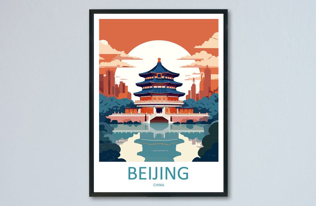 Beijing Travel Print Wall Art Beijing Wall Hanging Home Décor Gift Beijing Art Lovers China Beijing Art Gift Lover Print