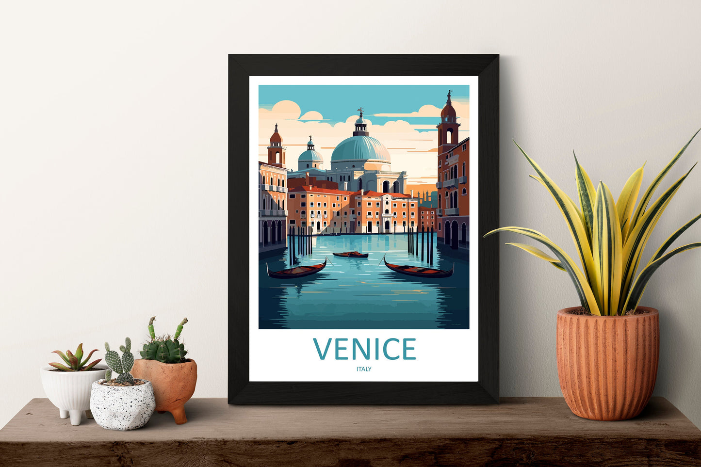 Venice Travel Print Wall Art Venice Italy Wall Hanging Home Decoration Venice Gift Art Lovers Wall Art Print Venice Italy St. Mark's Square