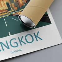 Bangkok Travel Print Wall Art Bangkok Wall Hanging Home Decor Bangkok Gift Art Lovers Wall Art Thailand Travel Print Gift Thai Travel Art