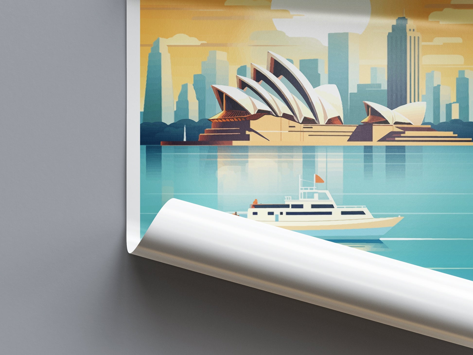 Sydney Opera House Travel Print Wall Art Sydney Wall Hanging Home Décor Sydney Gift Art Lovers Wall Art Australia Travel Print Opera House