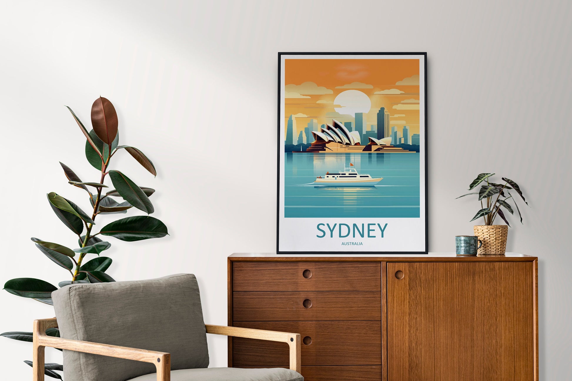 Sydney Opera House Travel Print Wall Art Sydney Wall Hanging Home Décor Sydney Gift Art Lovers Wall Art Australia Travel Print Opera House