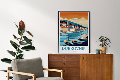 Dubrovnik Print Dubrovnik Home Decor Landscape Art Print Dubrovnik Wall Art for Croatia Enthusiast Gift Wall Hanging Dubrovnik Croatia Print