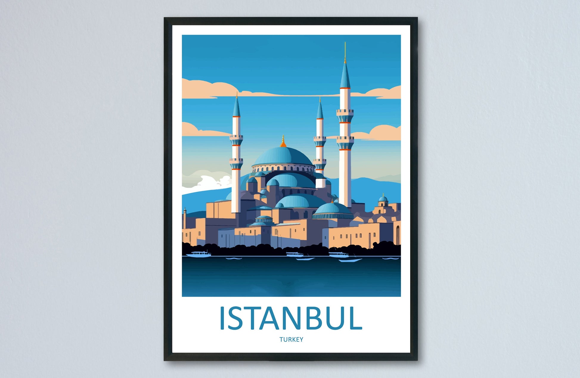 Istanbul Travel Print Wall Art Istanbul Wall Hanging Home Decoration Istanbul Gift Art Lovers Wall Art Print Art Istanbul Wall Print Turkey