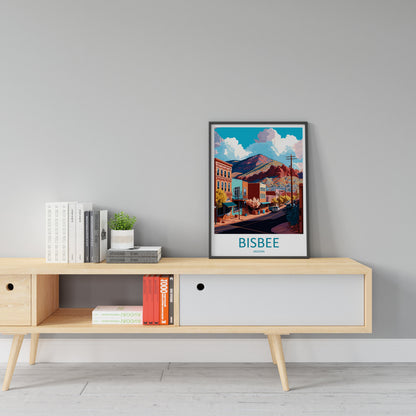 Bisbee Travel Print Wall Art Bisbee Lake Wall Hanging Home Décor Bisbee Lake Gift Art Lovers Arizona Art Lover Gift Arizona Print
