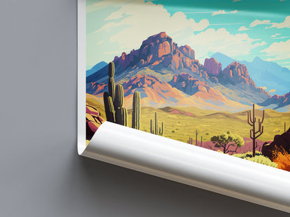 Four Peaks Wilderness Area Travel Print Wall Art Four Peaks Wall Hanging Home Décor Four Peaks Gift Art Lovers Arizona Art Lover Arizona