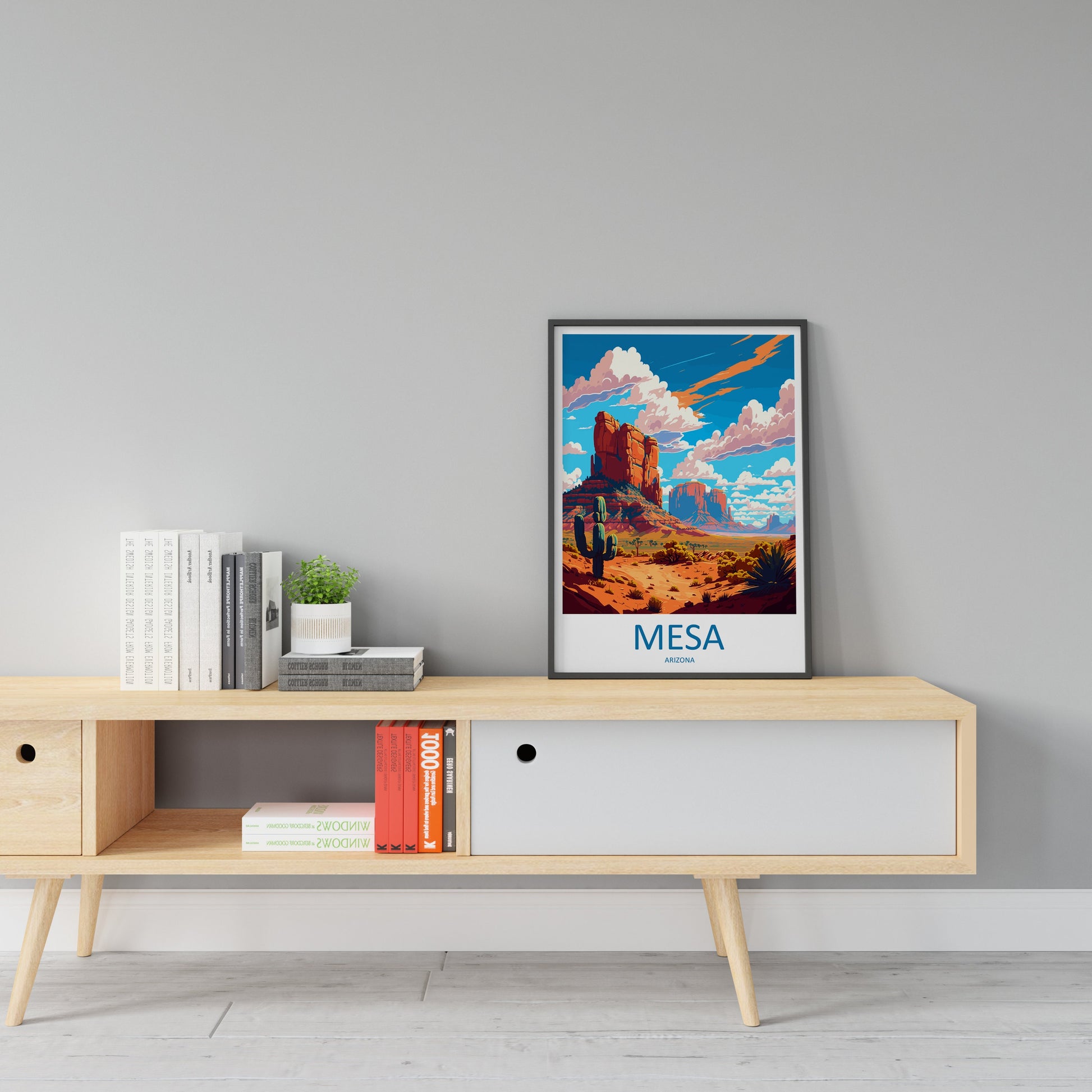 Mesa Travel Print Wall Art Mesa Wall Hanging Home Décor Mesa Gift Art Lovers Arizona Art Lover Gift Arizona Travel Poster Artwork