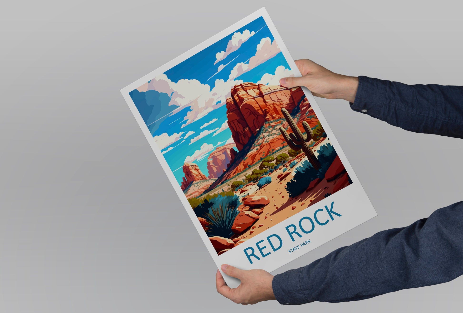 Red Rock State Park Travel Print Wall Art Red Rock State Park Wall Hanging Home Décor Red Rock State Park Gift Art Lovers Arizona Art Gift
