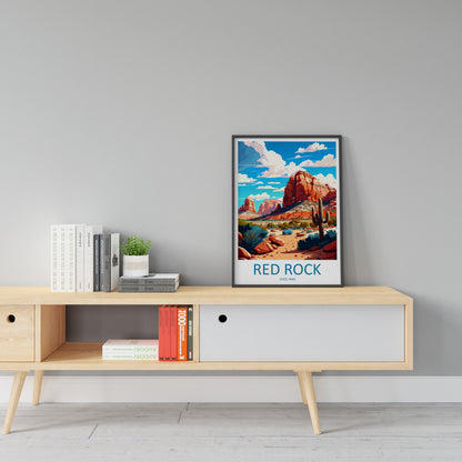 Red Rock State Park Travel Print Wall Art Red Rock State Park Wall Hanging Home Décor Red Rock State Park Gift Art Lovers Arizona Art Gift