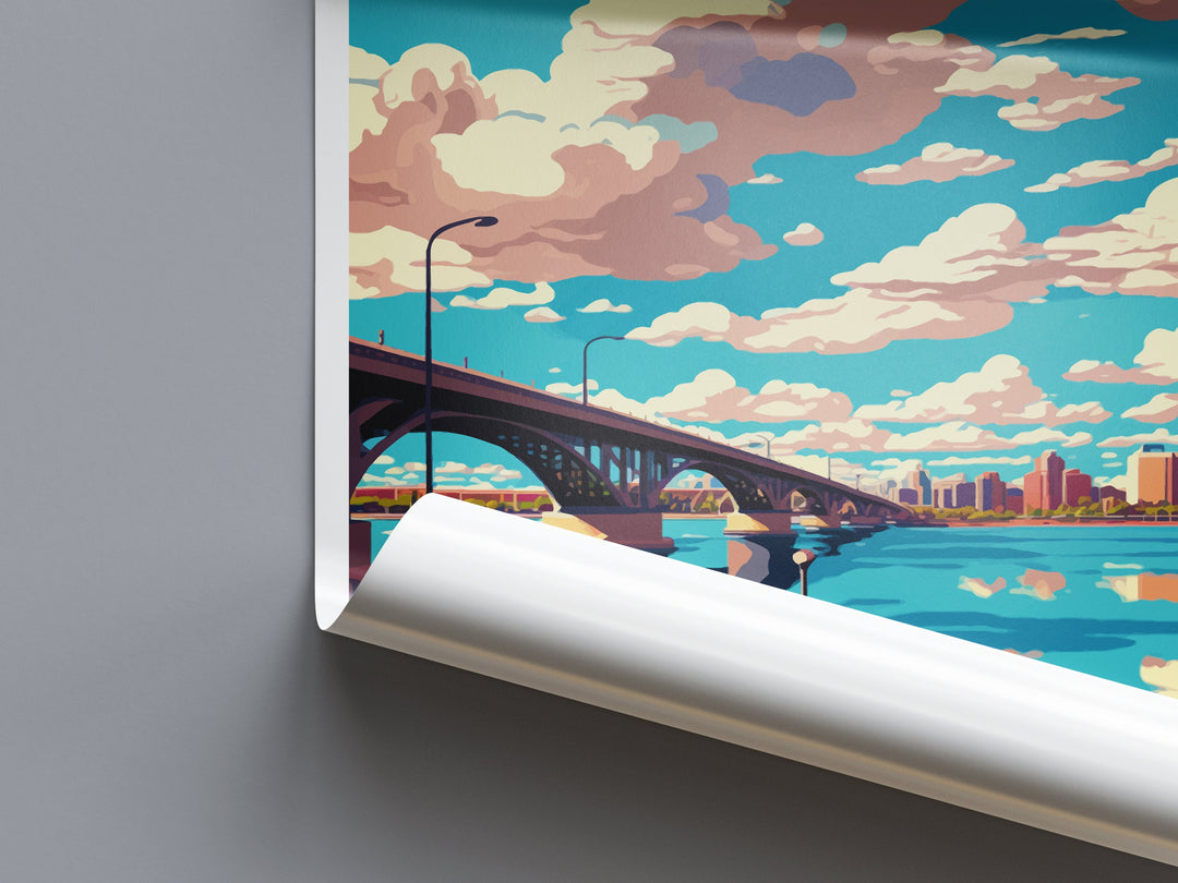 Tempe Town Lake Travel Print Wall Art Tempe Town Lake Wall Hanging Home Décor Tempe Town Lake Gift Art Lovers Arizona Art Lover