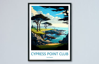 Cypress Point Club Travel Print Wall Art Cypress Point Club Wall Hanging Home Décor Cypress Point Club Gift Art Lovers California Art Gift