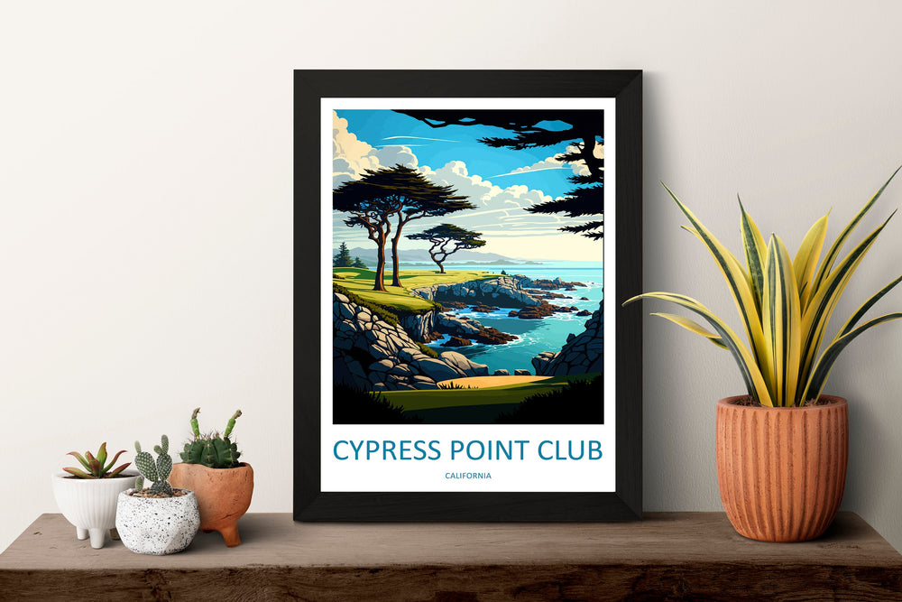 Cypress Point Club Travel Print Wall Art Cypress Point Club Wall Hanging Home Décor Cypress Point Club Gift Art Lovers California Art Gift