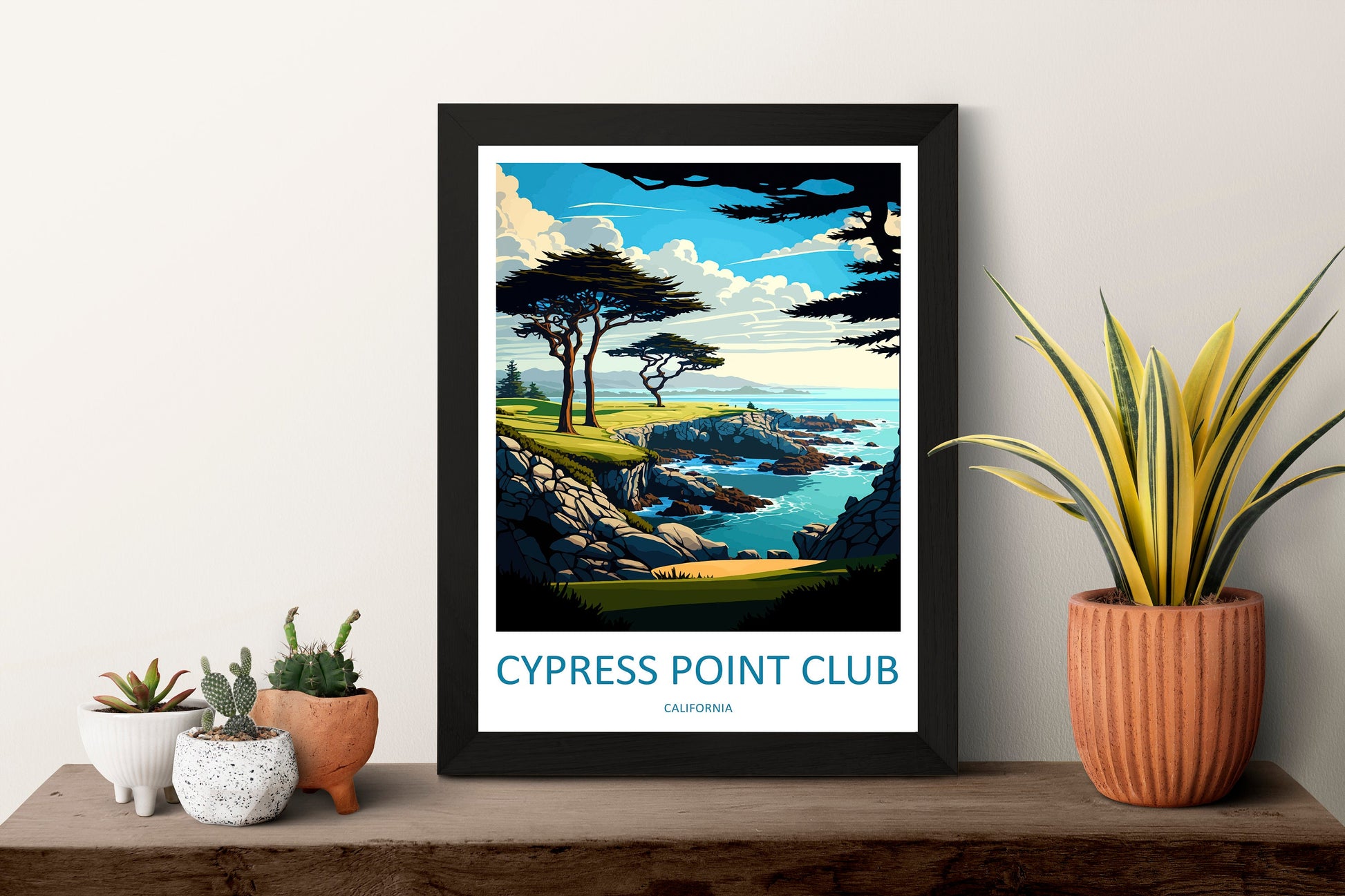 Cypress Point Club Travel Print Wall Art Cypress Point Club Wall Hanging Home Décor Cypress Point Club Gift Art Lovers California Art Gift