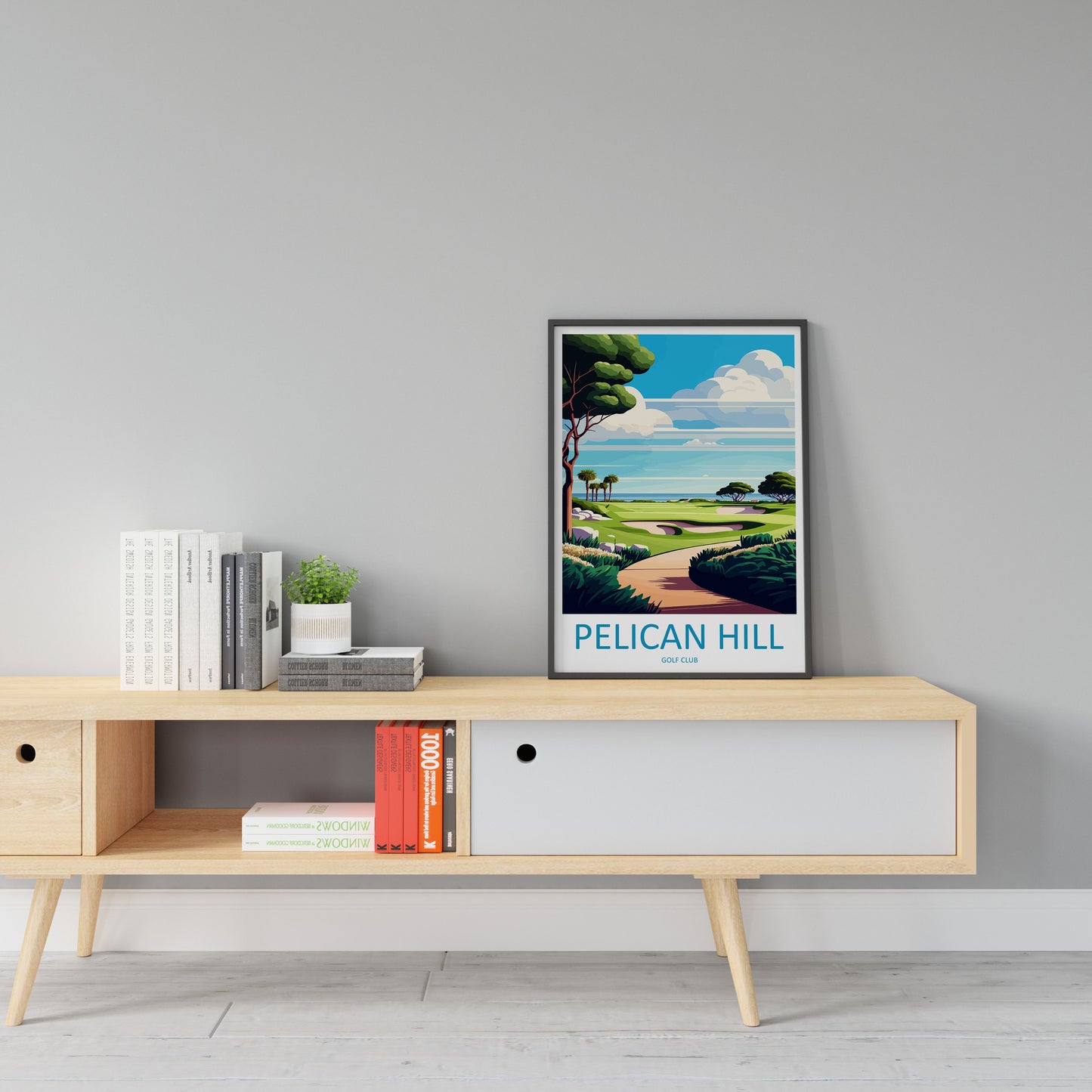 Pelican Hill Golf Club Travel Print Wall Art Pelican Hill Golf Club Wall Hanging Home Décor Pelican Hill Golf Club Gift Art Lovers Golf Art