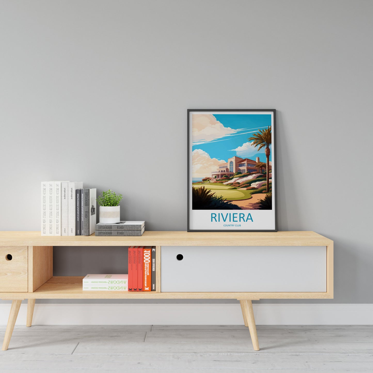 Riviera Country Club Travel Print Wall Art Riviera Country Club Wall Hanging Home Décor Riviera Country Club Gift Art Lovers Golf Art