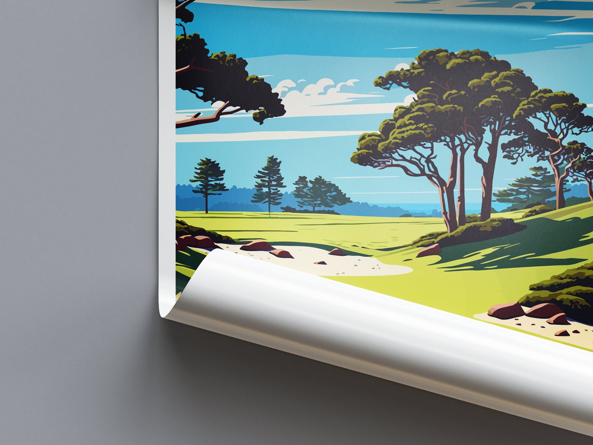 Spyglass Hill Golf Course Travel Print Wall Art Spyglass Hill Wall Hanging Home Décor Spyglass Hill Gift Art Lovers Golf Art Poster