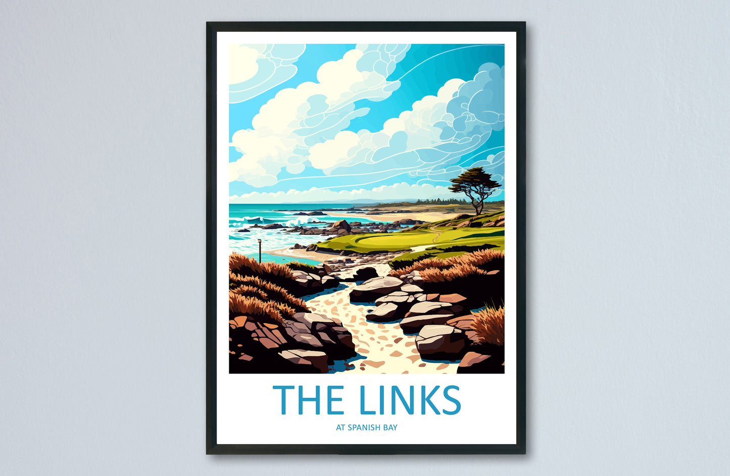 The Link At Spanish Bay Travel Print Wall Art The Link At Spanish Bay Wall Hanging Home Décor The Link At Spanish Bay Gift Art Lovers Golf