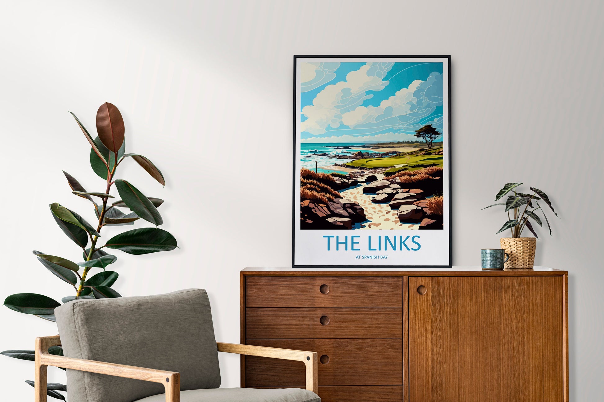 The Link At Spanish Bay Travel Print Wall Art The Link At Spanish Bay Wall Hanging Home Décor The Link At Spanish Bay Gift Art Lovers Golf