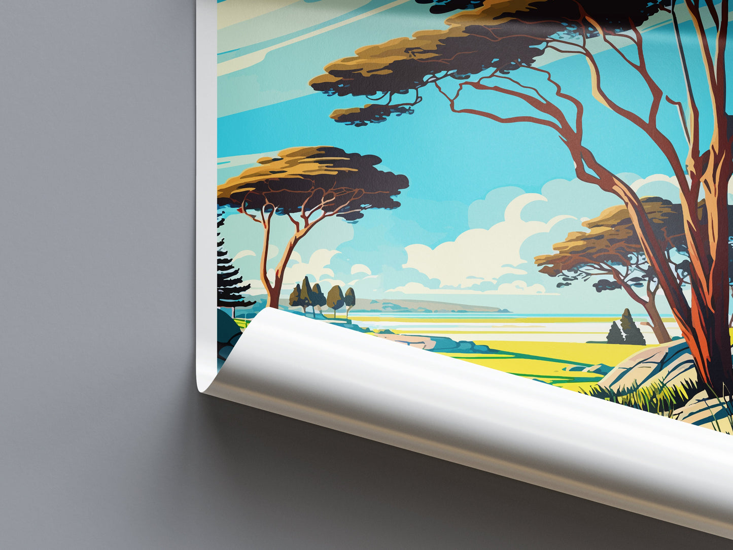 Torrey Pines Golf Course Travel Print Wall Art Torrey Pines Golf Course Wall Hanging Home Décor Torrey Pines Golf Course Gift Art Lovers