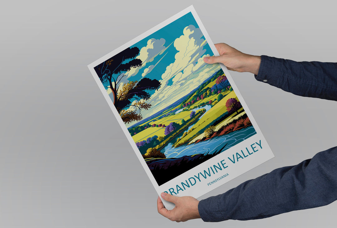 Brandywine Valley Travel Print Wall Art Brandywine Valley Wall Hanging Home Décor Brandywine Valley Gift Art Lovers Pennsylvania Art Lover