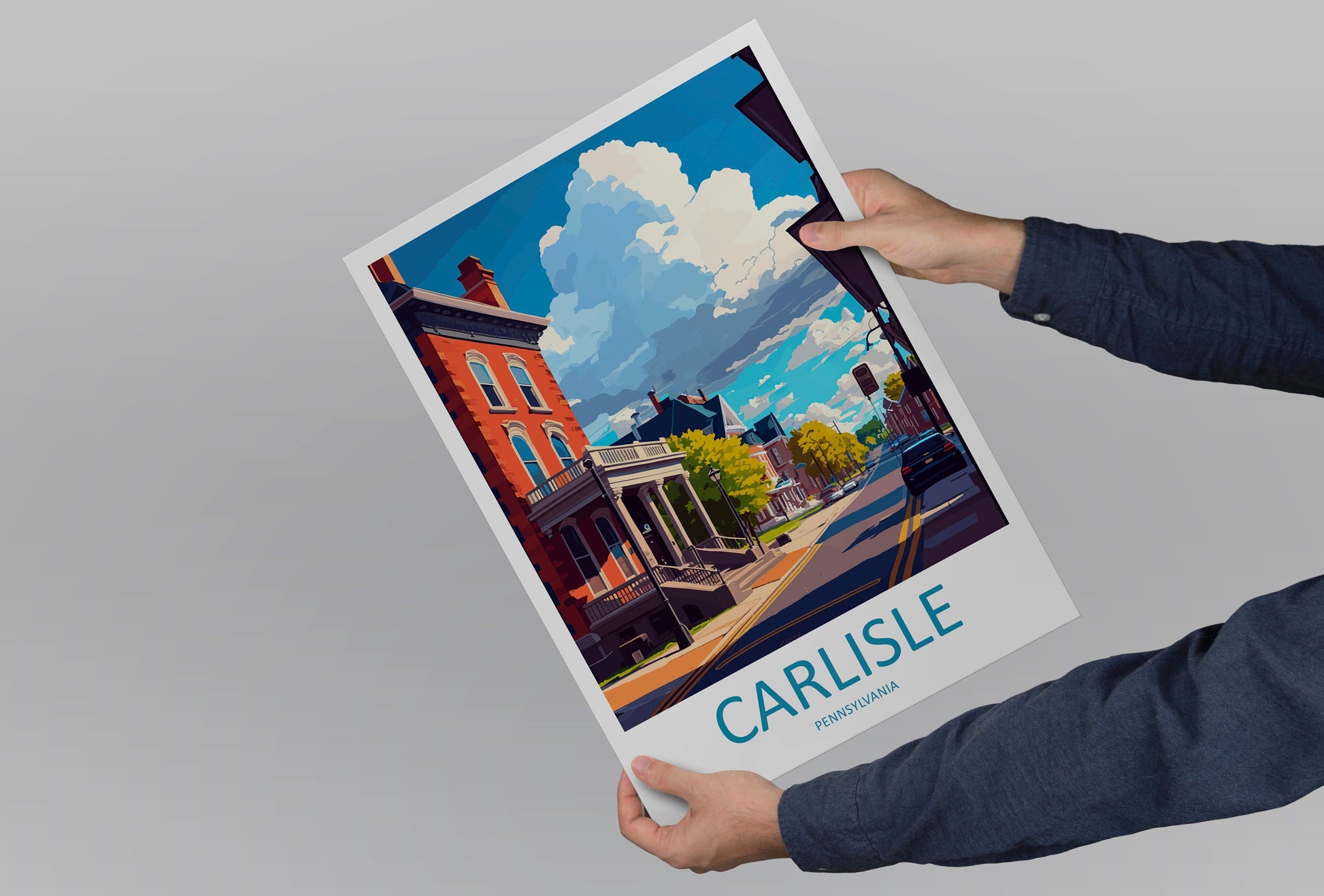 Carlisle Travel Print Wall Art Carlisle Wall Hanging Home Décor Carlisle Gift Art Lovers Pennsylvania Art Lover Travel Art