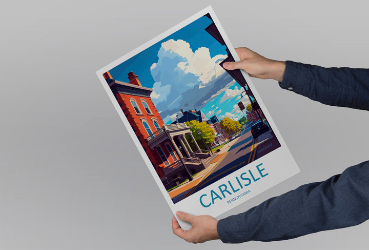 Carlisle Travel Print Wall Art Carlisle Wall Hanging Home Décor Carlisle Gift Art Lovers Pennsylvania Art Lover Travel Art