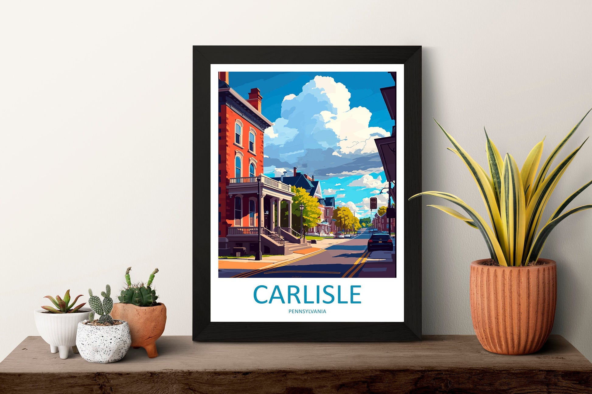 Carlisle Travel Print Wall Art Carlisle Wall Hanging Home Décor Carlisle Gift Art Lovers Pennsylvania Art Lover Travel Art