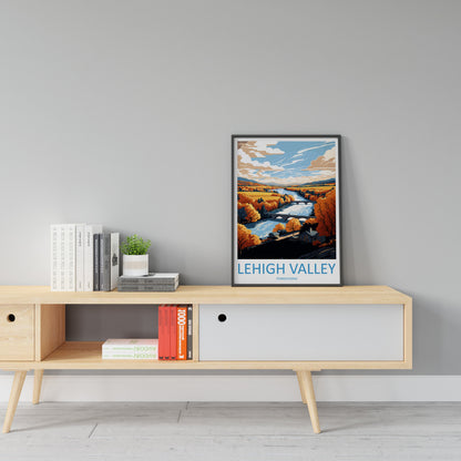 Lehigh Valley Travel Print Wall Art Lehigh Valley Wall Hanging Home Décor Lehigh Valley Gift Art Lovers Pennsylvania Art Lover
