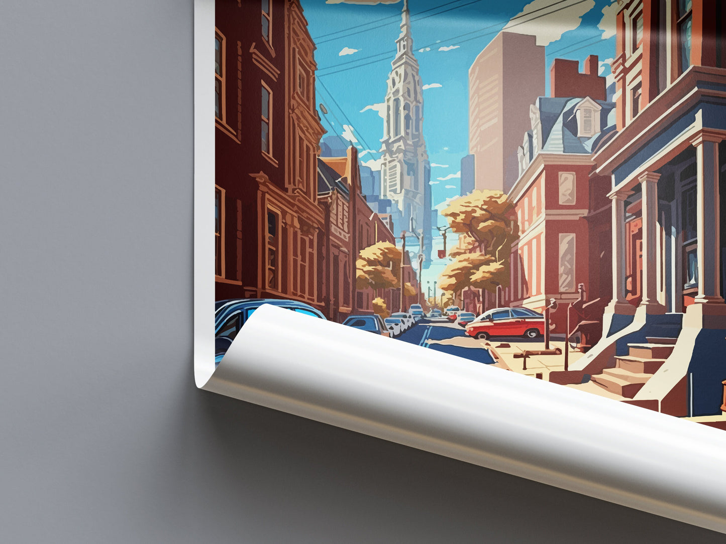 Philadelphia Travel Print Wall Art Philadelphia Wall Hanging Home Décor Philadelphia Gift Art Lovers Pennsylvania Art Lover Travel Poster