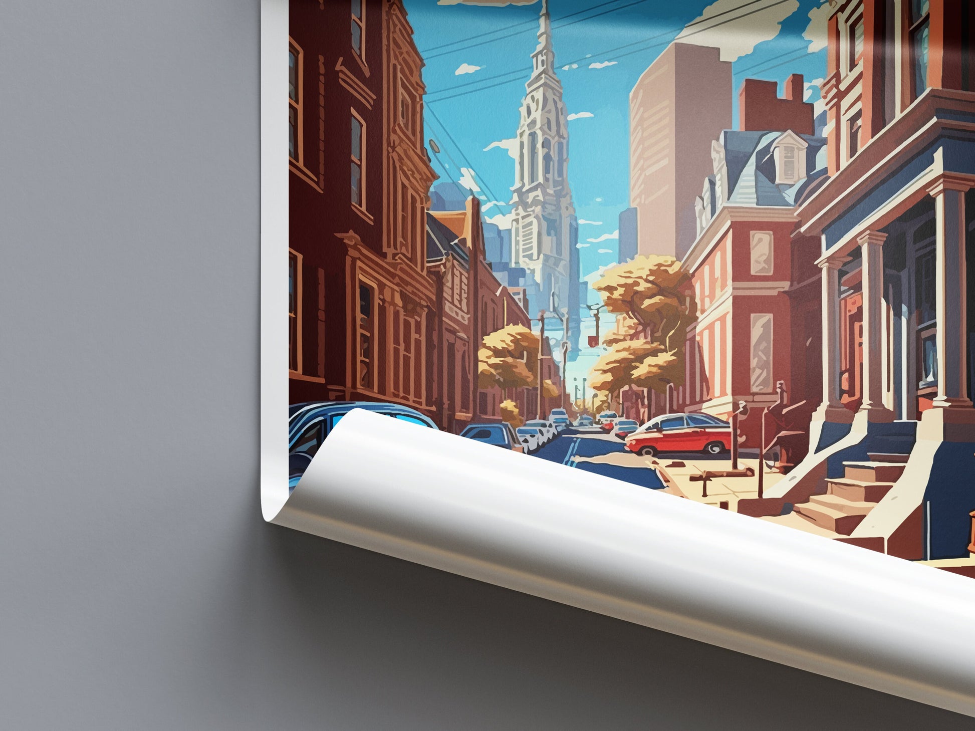 Philadelphia Travel Print Wall Art Philadelphia Wall Hanging Home Décor Philadelphia Gift Art Lovers Pennsylvania Art Lover Travel Poster