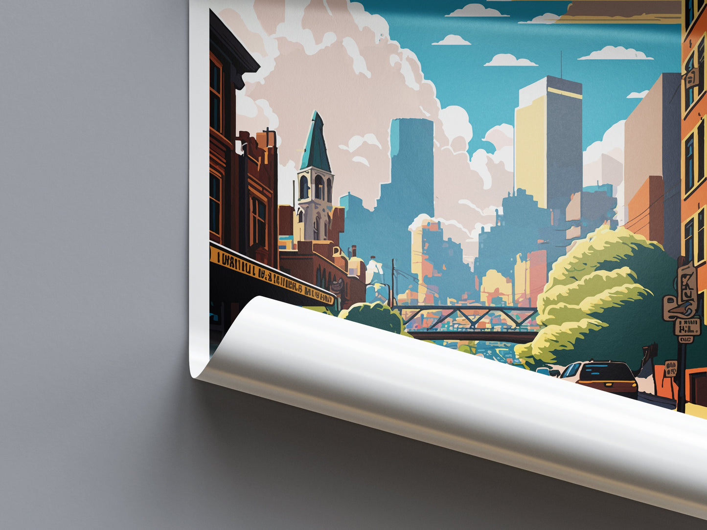 Pittsburgh Travel Print Wall Art Pittsburgh Wall Hanging Home Décor Pittsburgh Gift Art Lovers Pennsylvania Art Lover Travel Poster
