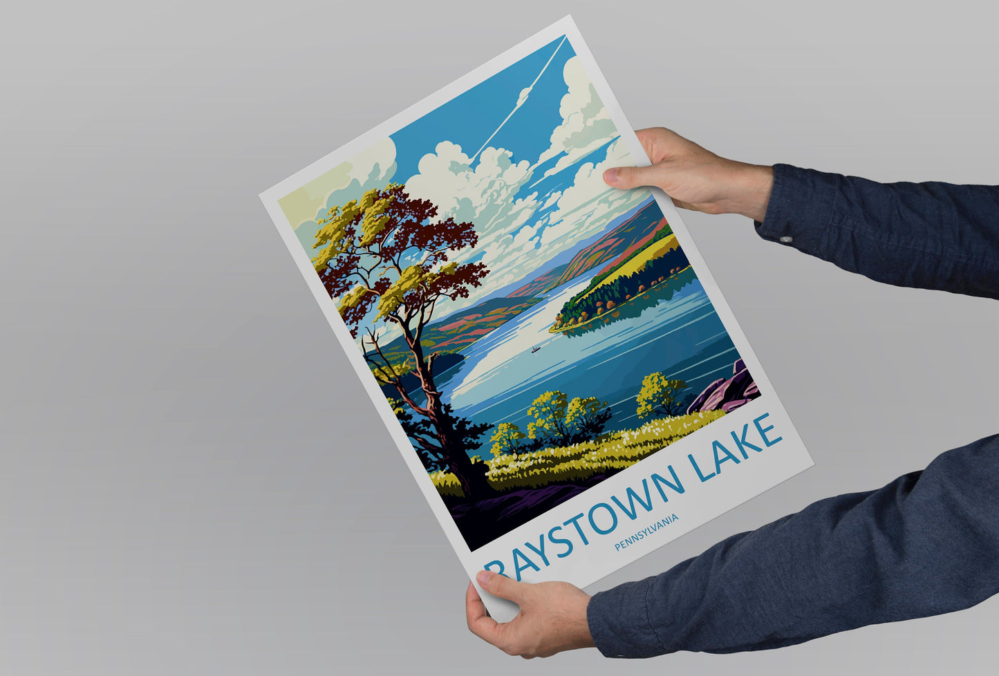 Raystown Lake Travel Print Wall Art Raystown Lake Wall Hanging Home Décor Raystown Lake Gift Art Lovers Pennsylvania Art Lover Travel Poster