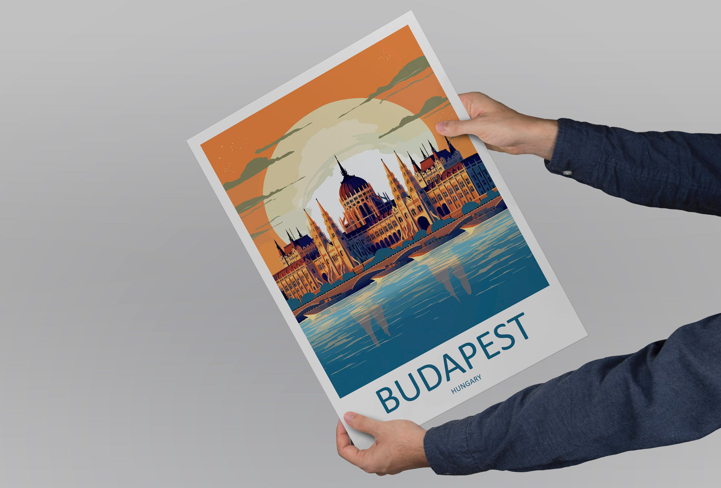 Budapest Travel Print Wall Art Budapest Wall Hanging Home Décor Budapest Gift Art Lovers Hungary Art Lover Gift Budapest Wall Décor