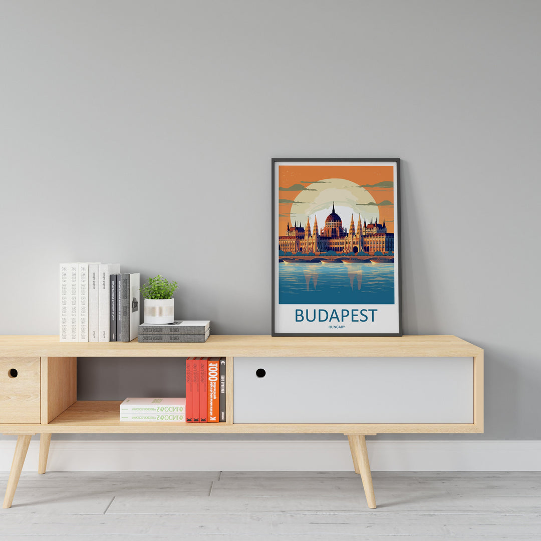 Budapest Travel Print Wall Art Budapest Wall Hanging Home Décor Budapest Gift Art Lovers Hungary Art Lover Gift Budapest Wall Décor