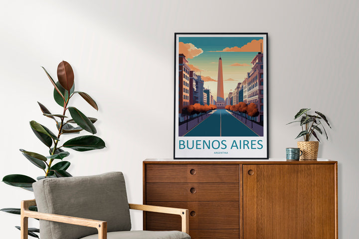 Buenos Aires Travel Print Wall Art Buenos Aires Wall Hanging Home Décor Buenos Aires Gift Art Lovers Argentina Art Lover Gift Buenos Aires