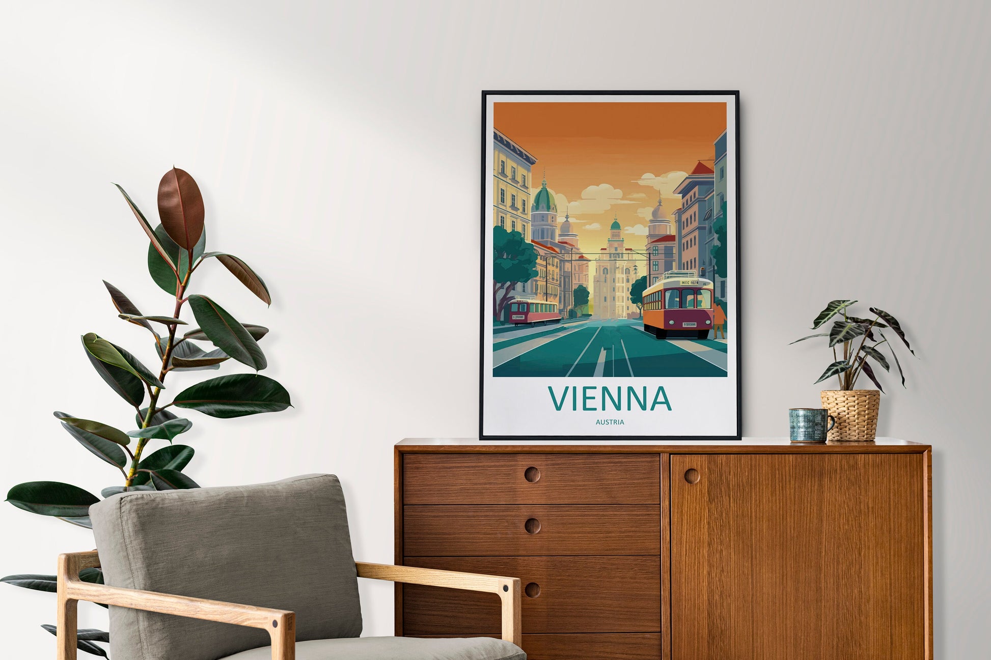 Vienna Travel Print Wall Art Vienna Wall Hanging Home Décor Vienna Gift Art Lovers Austria Art Lover Gift Vienna Travel Poster