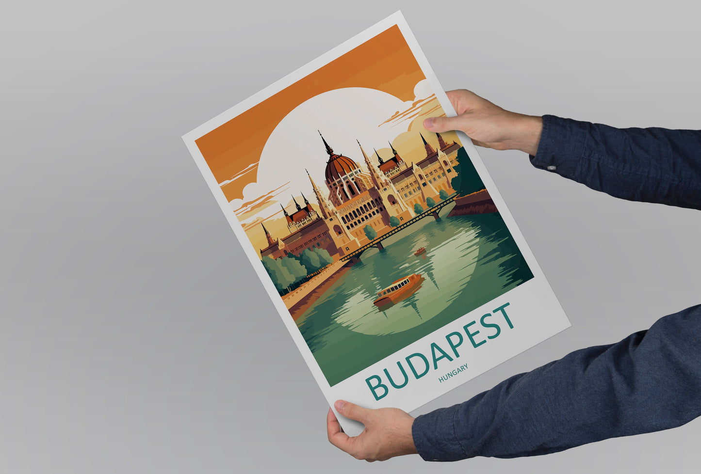 Budapest Travel Print Wall Art Budapest Wall Hanging Home Décor Budapest Gift Art Lovers Hungary Art Lover Gift Budapest Wall Décor