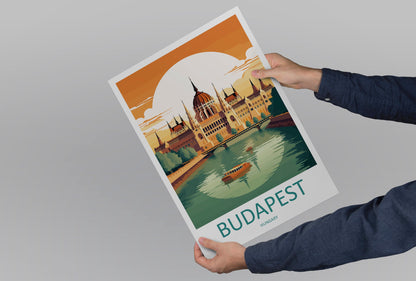 Budapest Travel Print Wall Art Budapest Wall Hanging Home Décor Budapest Gift Art Lovers Hungary Art Lover Gift Budapest Wall Décor