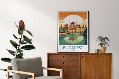 Budapest Travel Print Wall Art Budapest Wall Hanging Home Décor Budapest Gift Art Lovers Hungary Art Lover Gift Budapest Wall Décor