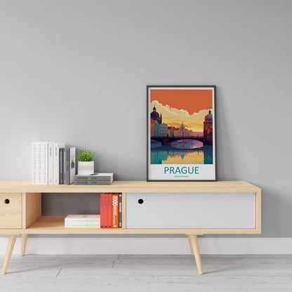 Prague Travel Print Wall Art Prague Wall Hanging Home Décor Prague Gift Art Lovers Czech Republic Art Lover Gift Prague Art Decor