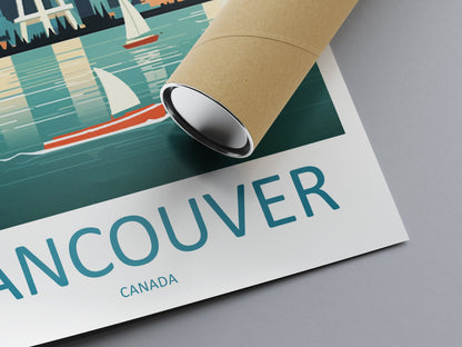 Vancouver Travel Print Wall Art Vancouver Canada Wall Hanging Home Decoration Vancouver Gift Art Lovers Wall Art Print Vancouver Canada Art