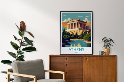 Athens Travel Print Wall Art Athens Greece Wall Hanging Home Decoration Athens Gift Art Lovers Wall Art Print Athens Greece Wall Poster Art