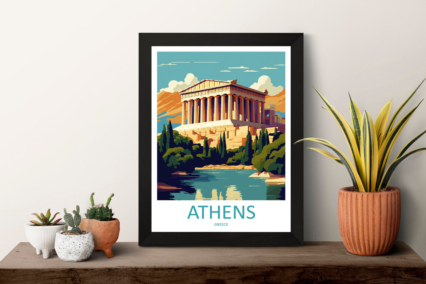 Athens Travel Print Wall Art Athens Greece Wall Hanging Home Decoration Athens Gift Art Lovers Wall Art Print Athens Greece Wall Poster Art