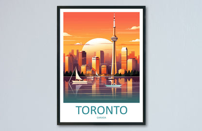 Toronto Travel Print Wall Art Toronto Canada Wall Hanging Home Decoration Toronto Gift Art Lovers Wall Art Print Toronto Canada Art