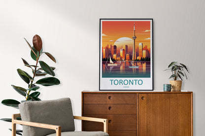 Toronto Travel Print Wall Art Toronto Canada Wall Hanging Home Decoration Toronto Gift Art Lovers Wall Art Print Toronto Canada Art