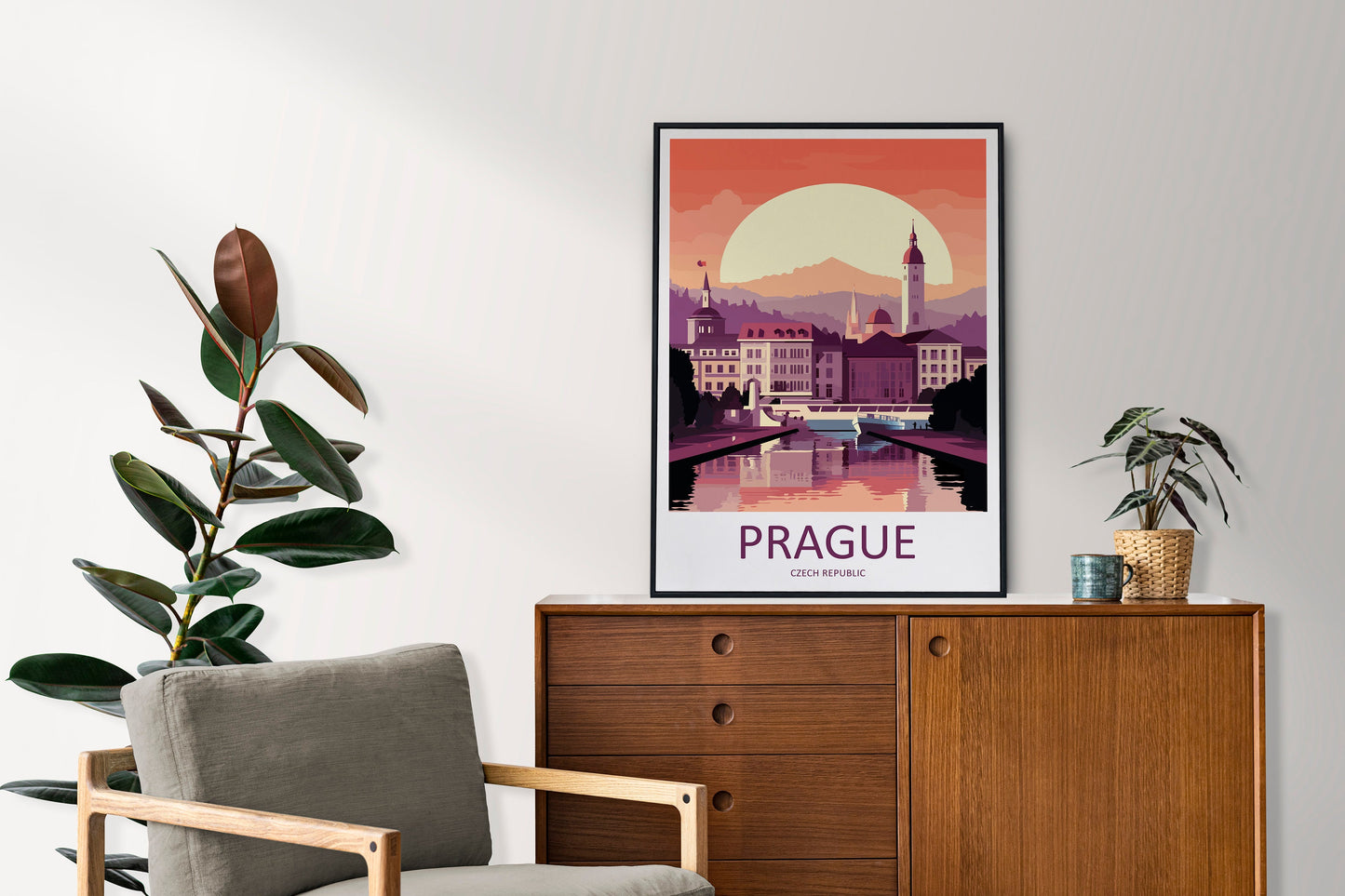 Prague Travel Print Wall Art Prague Wall Hanging Home Décor Prague Gift Art Lovers Czech Republic Art Lover Gift Prague Art Decor