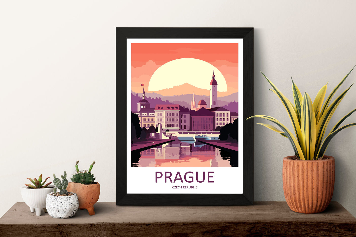 Prague Travel Print Wall Art Prague Wall Hanging Home Décor Prague Gift Art Lovers Czech Republic Art Lover Gift Prague Art Decor